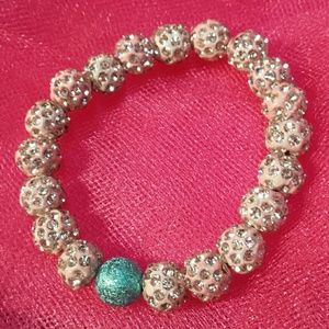 Pink Turquoise Sparkle Bling bracelet